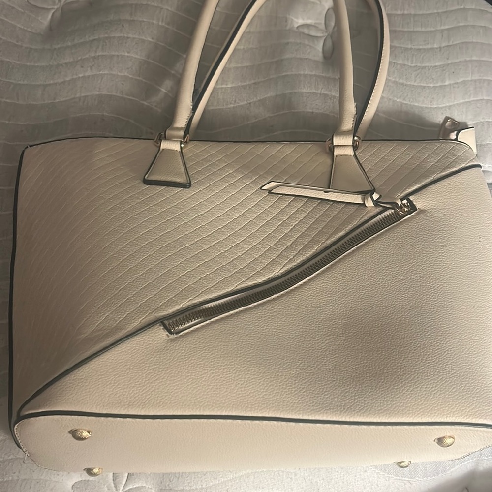 White handbag
